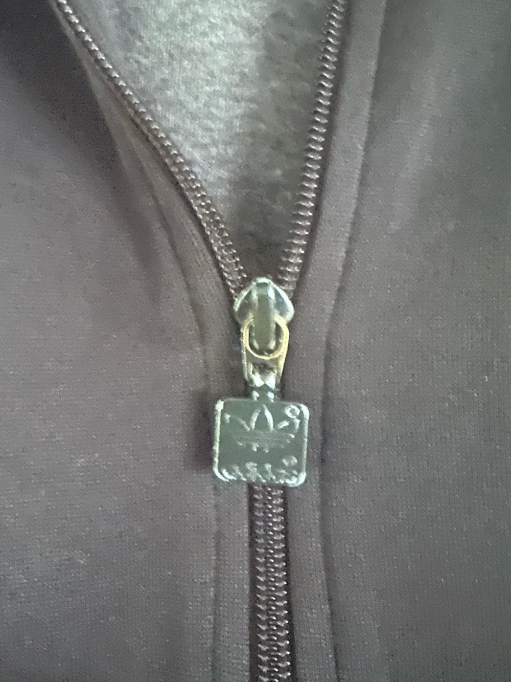 adidas Black Jacket with Blue Trefoil Tag - Picture 6 of 7